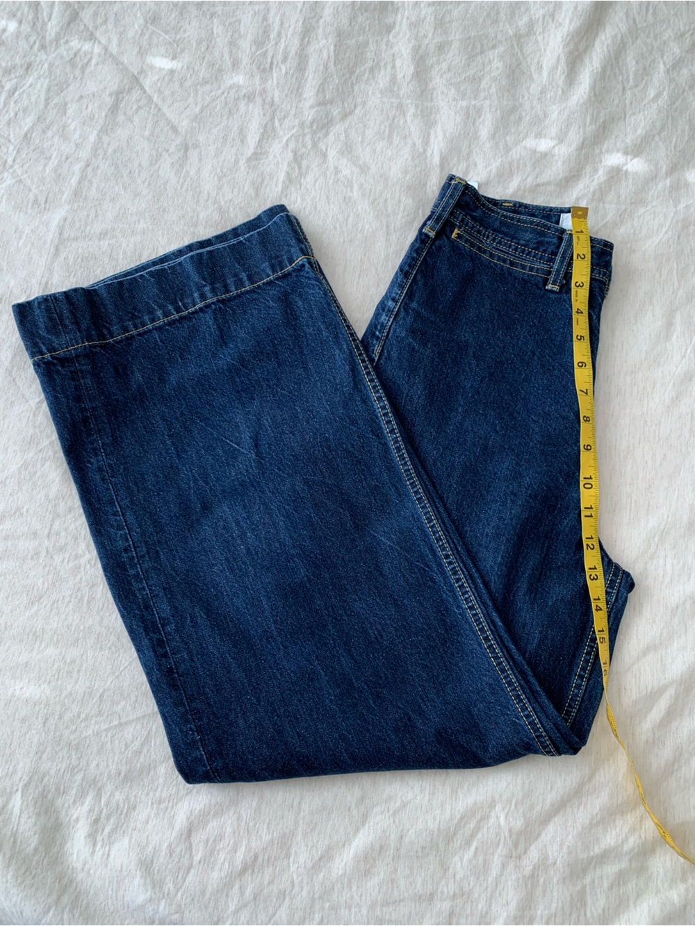 Moussy Azul Jeans High-Rise Wide Leg women’s  Jeans - Dark blue size M - Picture 10 of 10
